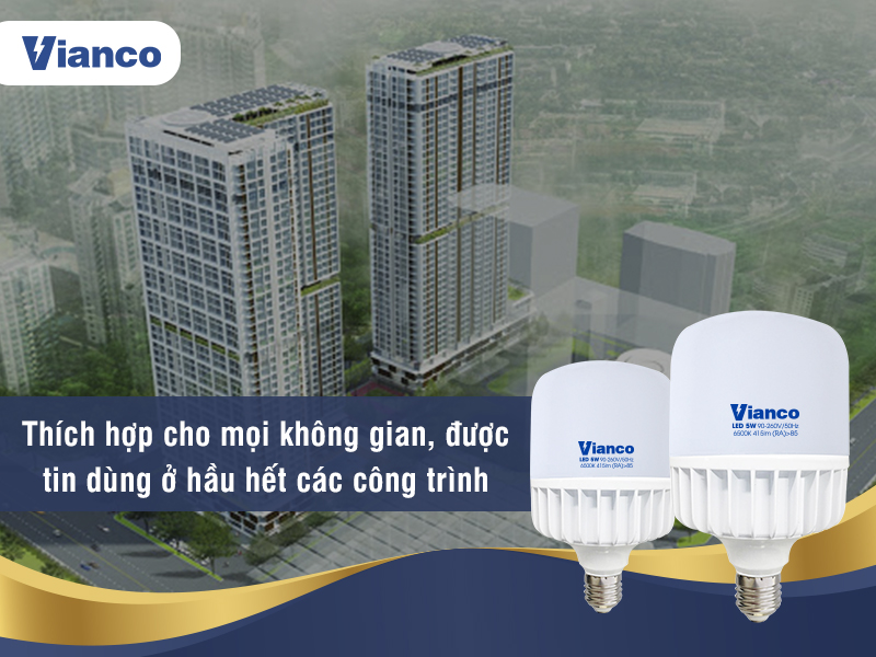 Đèn led trụ nhôm