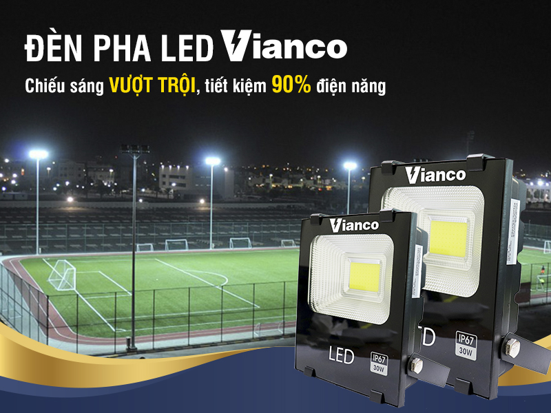 Đèn pha LED là sản phẩm chiếu sáng tương đối phổ biến 