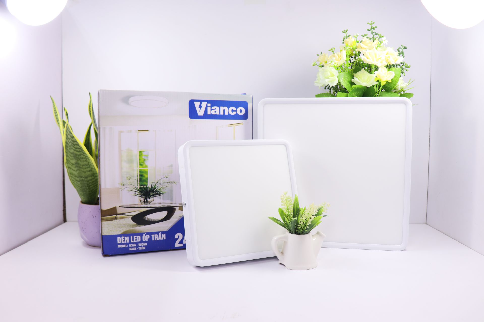 đèn ốp trần vianco 2